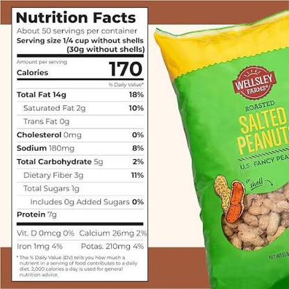 Wellsley Farms Salted & Roasted In-Shell Peanuts, 5 lb. – alternate product view 6