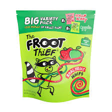 The Froot Thief Strawberry & Apple Real Fruit Whips, 16 ct. product packaging
