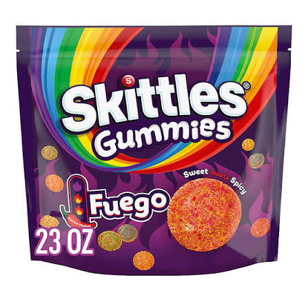 Skittles Gummies Fuego Sweet and Spicy Gummy Candy, 23 oz. product packaging