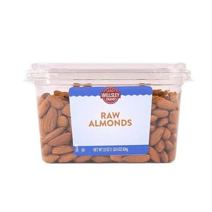 Wellsley Farms Raw Almonds, 22 oz. product packaging