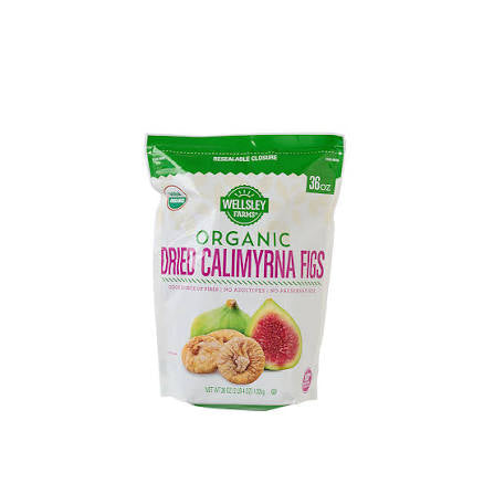 Wellsley Farms Organic Dried Calimyrna Figs, 36 oz. product packaging