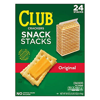 Club Original Cracker Snack Stacks, 24 pk. product packaging