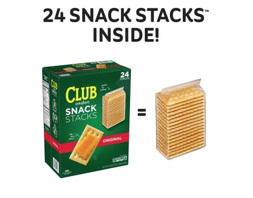 Club Original Cracker Snack Stacks, 24 pk. – alternate product view 3