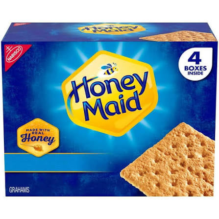 Honey Maid Honey Graham Crackers, Made with Real Honey, 4 pk. product packaging