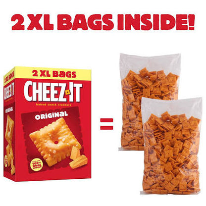 Cheez-It Original Baked Snack Crackers, XL Bags, 2 pk. – alternate product view 2
