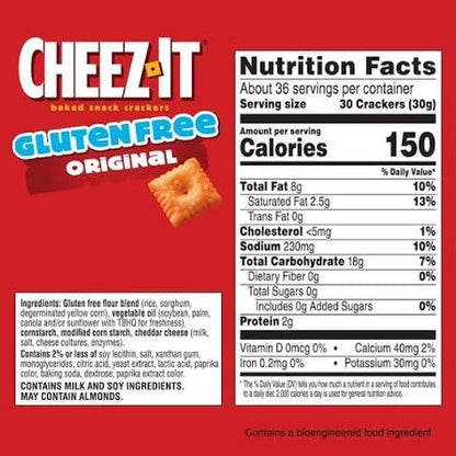Cheez-It Baked Snack Crackers Gluten-Free, 2 pk. – alternate product view 4