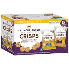 Crunchmaster Variety Snack Pack Crisps, 18 ct. product packaging
