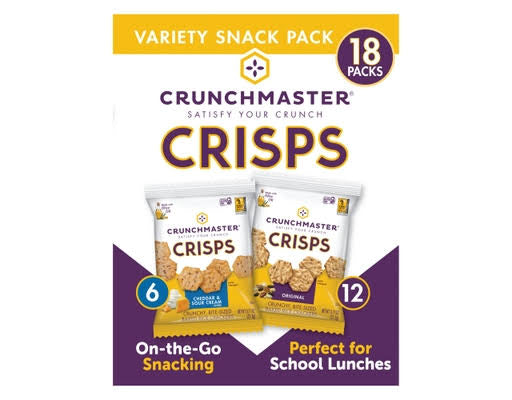 Crunchmaster Variety Snack Pack Crisps, 18 ct. – alternate product view 2
