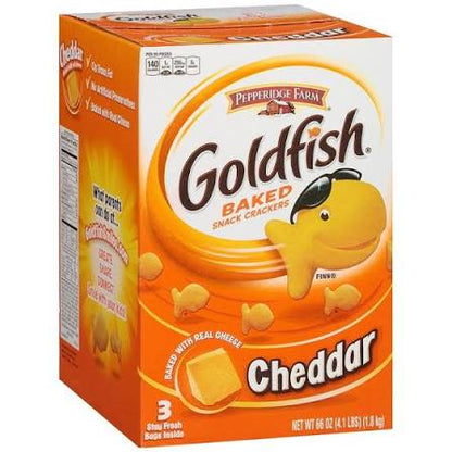 Pepperidge Farm Goldfish Cheddar Crackers, Resealable Bags, 3 ct. – alternate product view 2