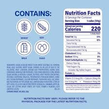 Entenmann's crumb mini snack cakes: ingredients and nutrition panel on the carton