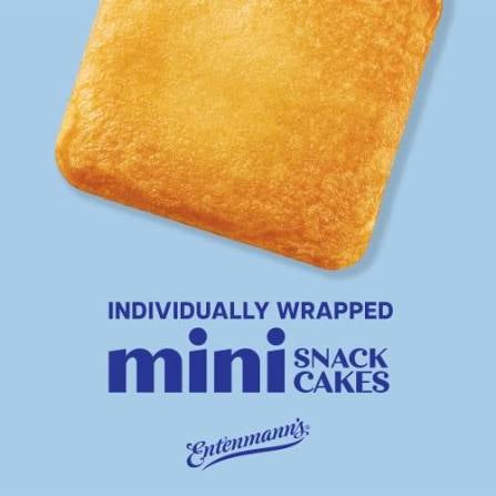 Entenmann's pound mini snack cakes: pound cake with individually wrapped callout