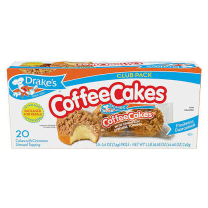 20-count Drake's Coffee Cakes snack cake box