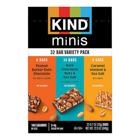 32-count KIND Minis mixed variety pack box