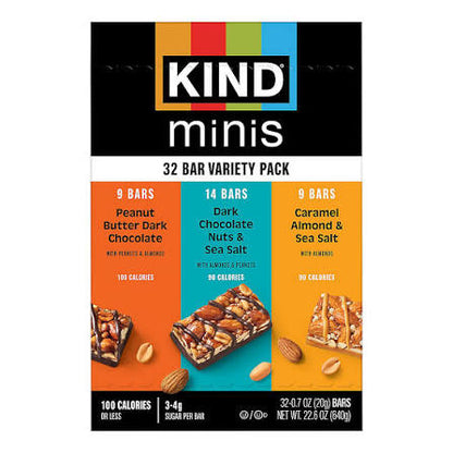 32-count KIND Minis mixed variety pack box