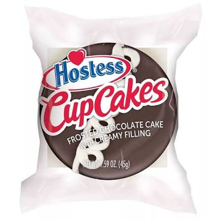 Individual Hostess chocolate cupcake wrapper