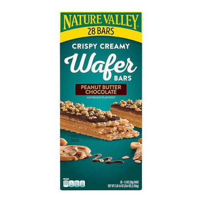 28-count Nature Valley crispy wafer bars box