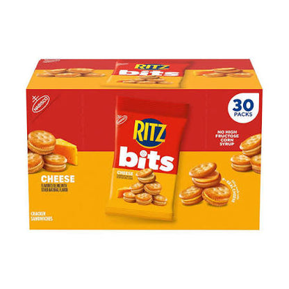 30-pack Ritz Bits cheese sandwich crackers box