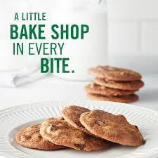 Tate's Bake Shop chocolate chip cookies: chocolate chip cookies arranged on a napkin