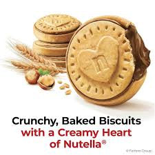 Nutella Biscuits: biscuit cross-section showing creamy hazelnut filling