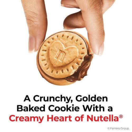 Two hands holding a Nutella-filled biscuit