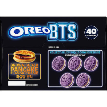 Oreo BTS and Double Stuf variety pack: variety box panel showing BTS and Double Stuf cookies