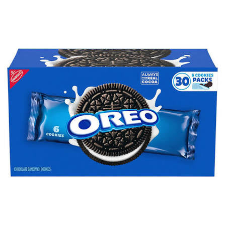 Oreo Chocolate Sandwich Cookies, Snack Packs, 30 pk.