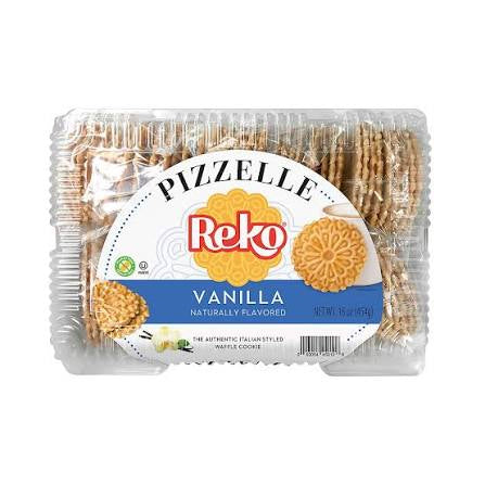 Reko Vanilla Pizzelle Italian Waffle Cookies, 16 oz.