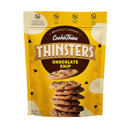 Thinsters Chocolate Chip Crunchy Cookie Thins, 16 oz.