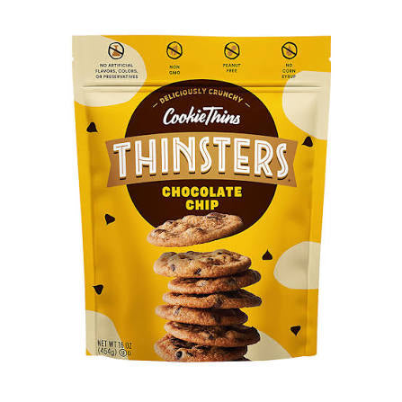 Thinsters Chocolate Chip Crunchy Cookie Thins, 16 oz.