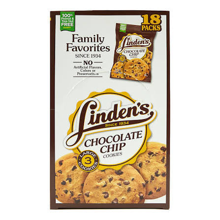Linden's Chocolate Chip Cookies, 18 pk.