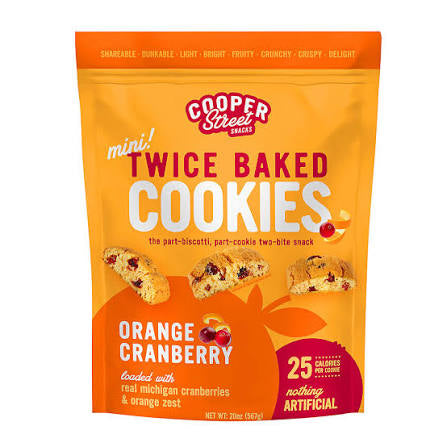 Cooper Street Orange Cranberry Twice Baked Cookies, 20 oz.