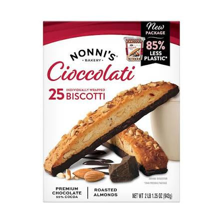 Nonni's Cioccolati Biscotti, 25 ct.