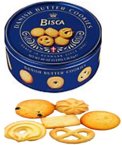 Bisca Danish Butter Cookies, 64 oz.