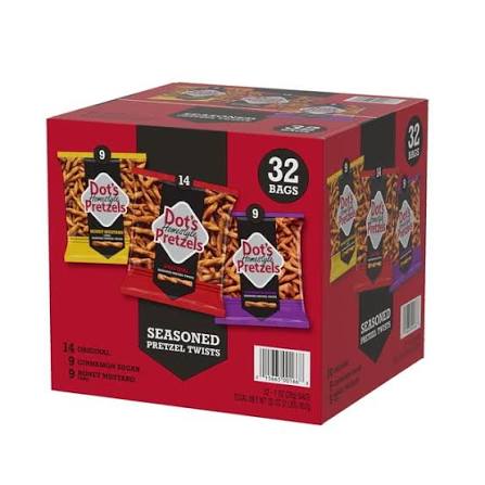 Dot's Pretzels Snack Variety Pack, 32 pk.
