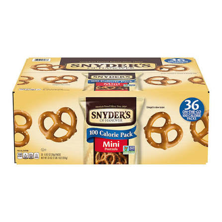 Snyder's of Hanover Mini Pretzels 100 Calorie Individual Packs, 36 ct.