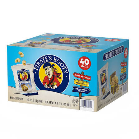 Pirate's Booty Aged White Cheddar Puffs, 40 ct.