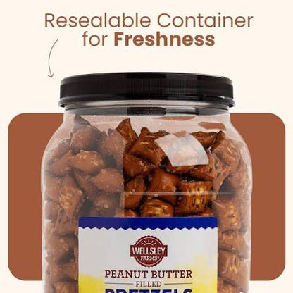 Wellsley Farms Peanut Butter Pretzels, 50 oz.