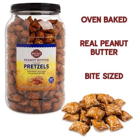 Wellsley Farms Peanut Butter Pretzels, 50 oz.