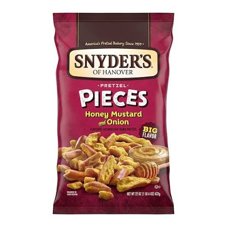 Snyder's of Hanover Honey Mustard & Onion Flavored Pretzel Pieces, 22 oz.