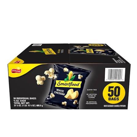 Smartfood White Cheddar Popcorn, 50 ct.