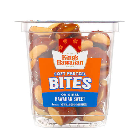 King's Hawaiian Original Hawaiian Sweet Soft Pretzel Bites, 10.2 oz.