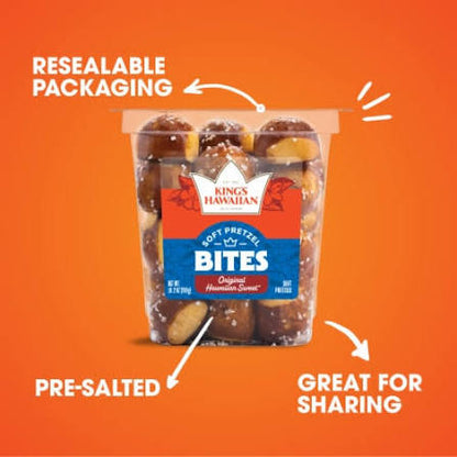 King's Hawaiian Original Hawaiian Sweet Soft Pretzel Bites, 10.2 oz.