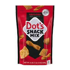Dot's Original Snack Mix with Mini Pretzels, Corn Cereal, Cheese Pita Chips & Garlic Rye Chips, 31 oz.
