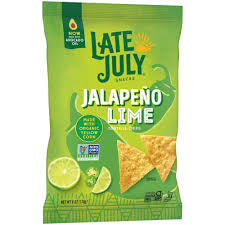 Late July Jalapeno Lime Tortilla Chips, 6 oz.