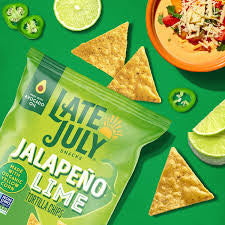 Late July Jalapeno Lime Tortilla Chips, 6 oz.