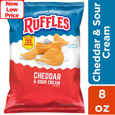 Ruffles Cheddar & Sour Cream Potato Chips, 8 oz.