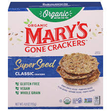 Mary's Gone Crackers Organic Super Seed Classic Crackers, 4 oz.