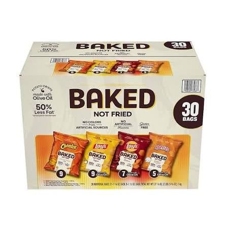 Frito-Lay Variety Pack of Snacks and Chips, Baked Mix, 30 ct.