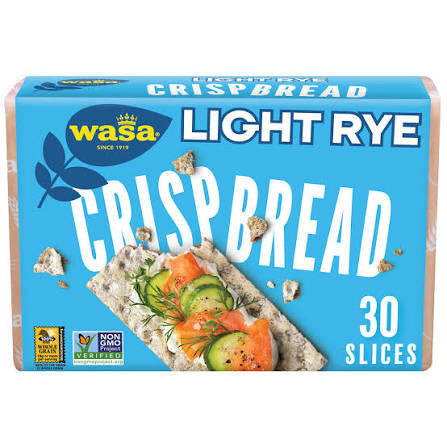 Wasa Light Rye Swedish Style Crispbread Crackers, 9.5 oz.