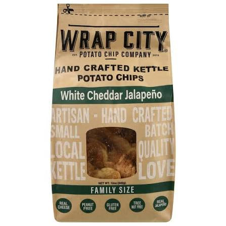 Wrap City Hand Crafted Kettle White Cheddar Jalapeno Popcorn, 12 oz.
